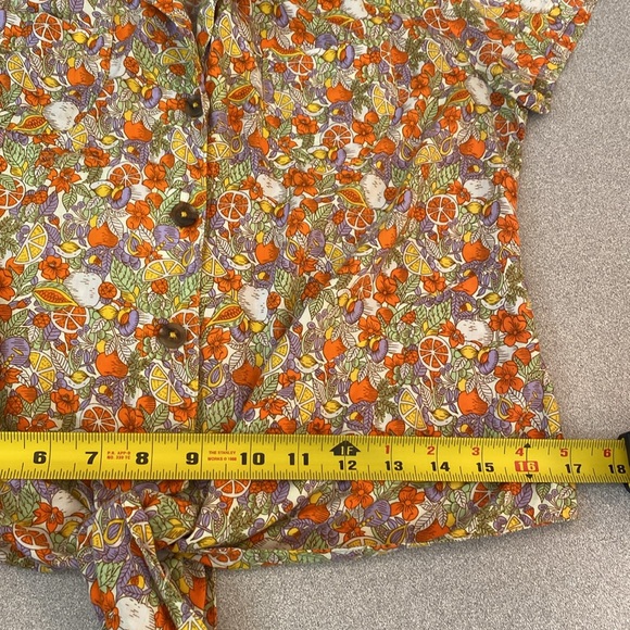 Maeve by Anthropologie - floral citrus blouse. Size 4 - Picture 7 of 8